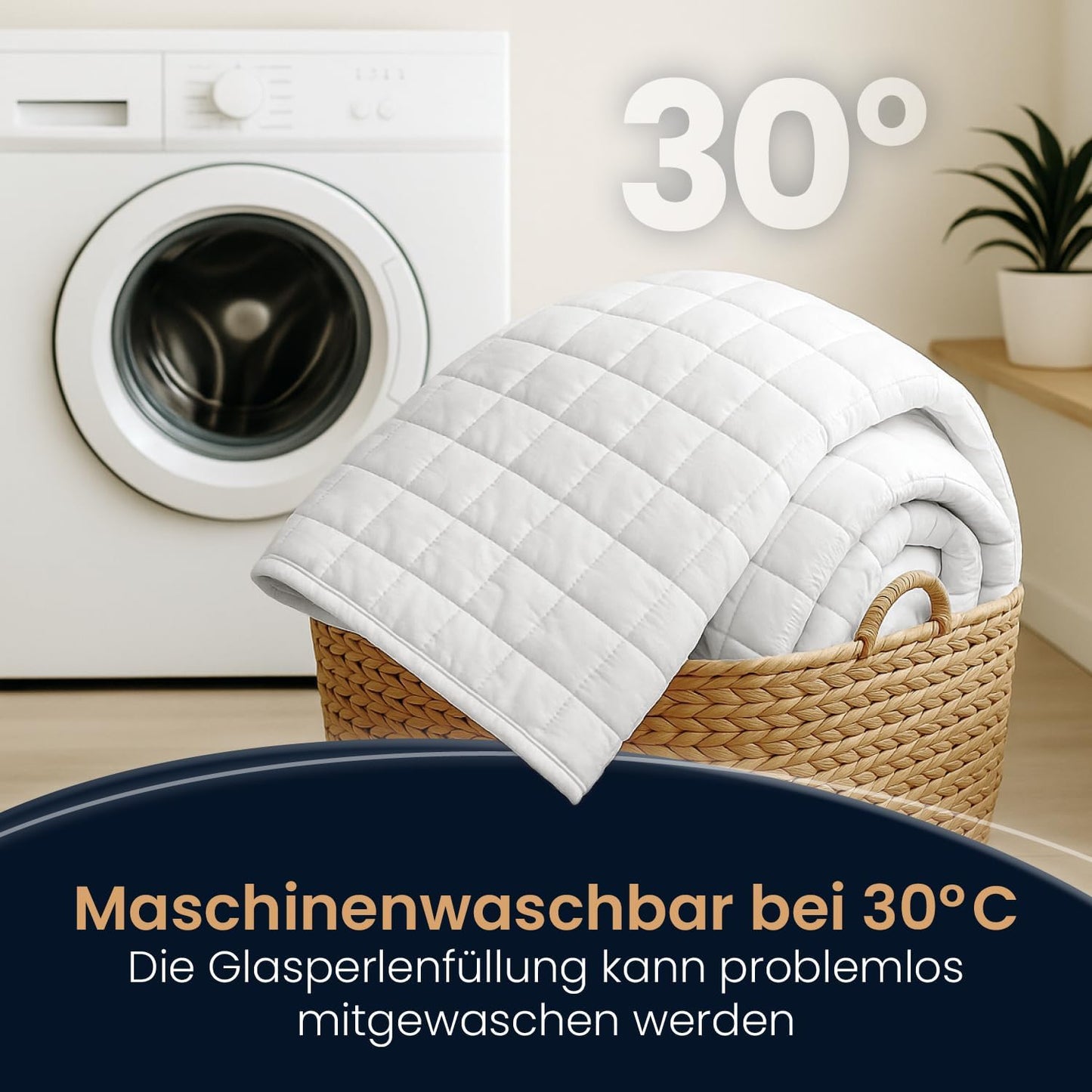 Gewichtsdecke 200x200 cm, 200 x 200 cm 9.0 Kilogramm