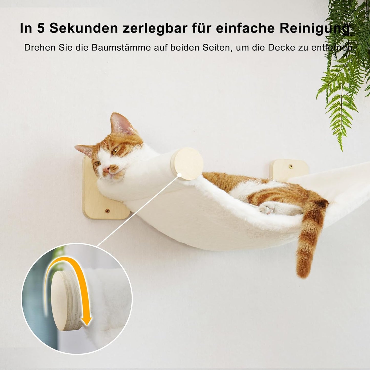 Kletterwand-Set für Katzen mit Hängematte und Treppen, kletterwand Set