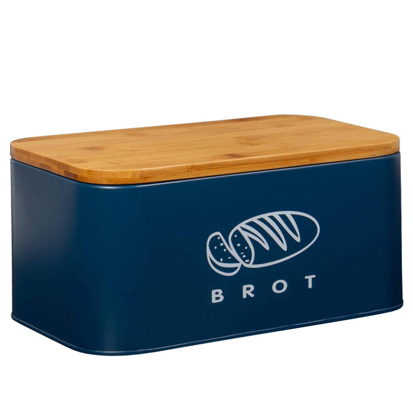 Brotkasten mit Deckel, Dunkelblau-30cm