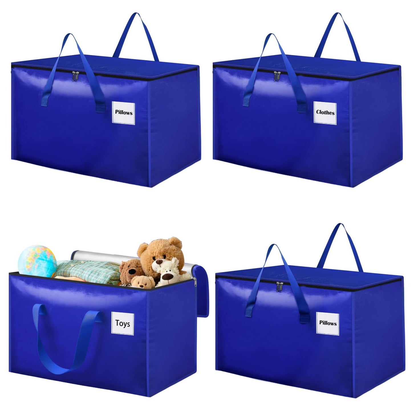 Umzugstaschen Set, 4-Pack (100 L) Blau