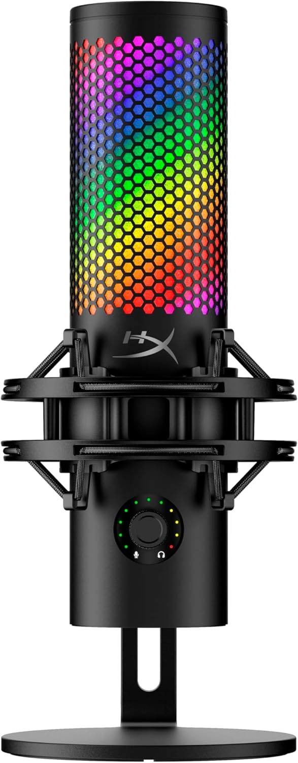 USB-Mikrofon QuadCast 2 S mit RGB-Beleuchtung, QuadCast 2 S Schwarz