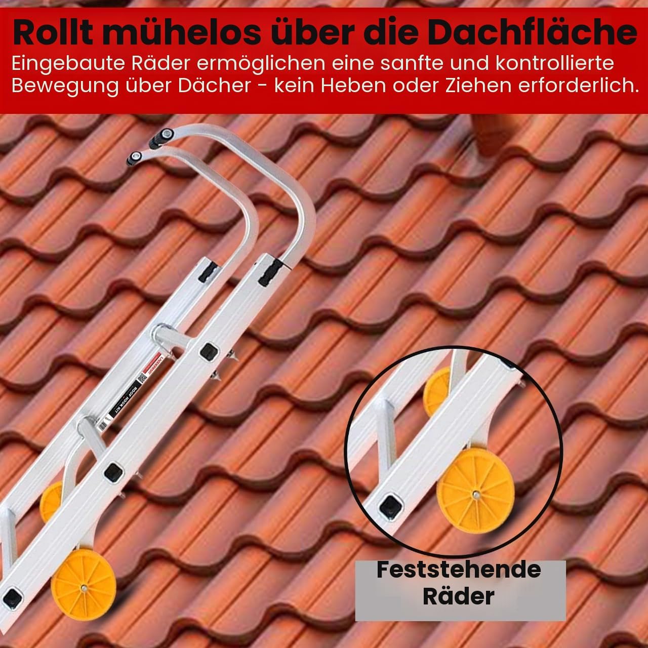 Dachhaken-Set für Leitern und Verlängerungsleitern