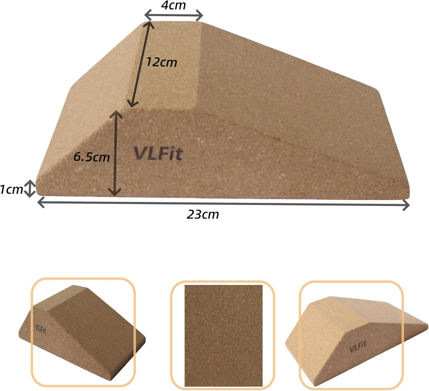 Kork-Kniebeugenkeil-Set