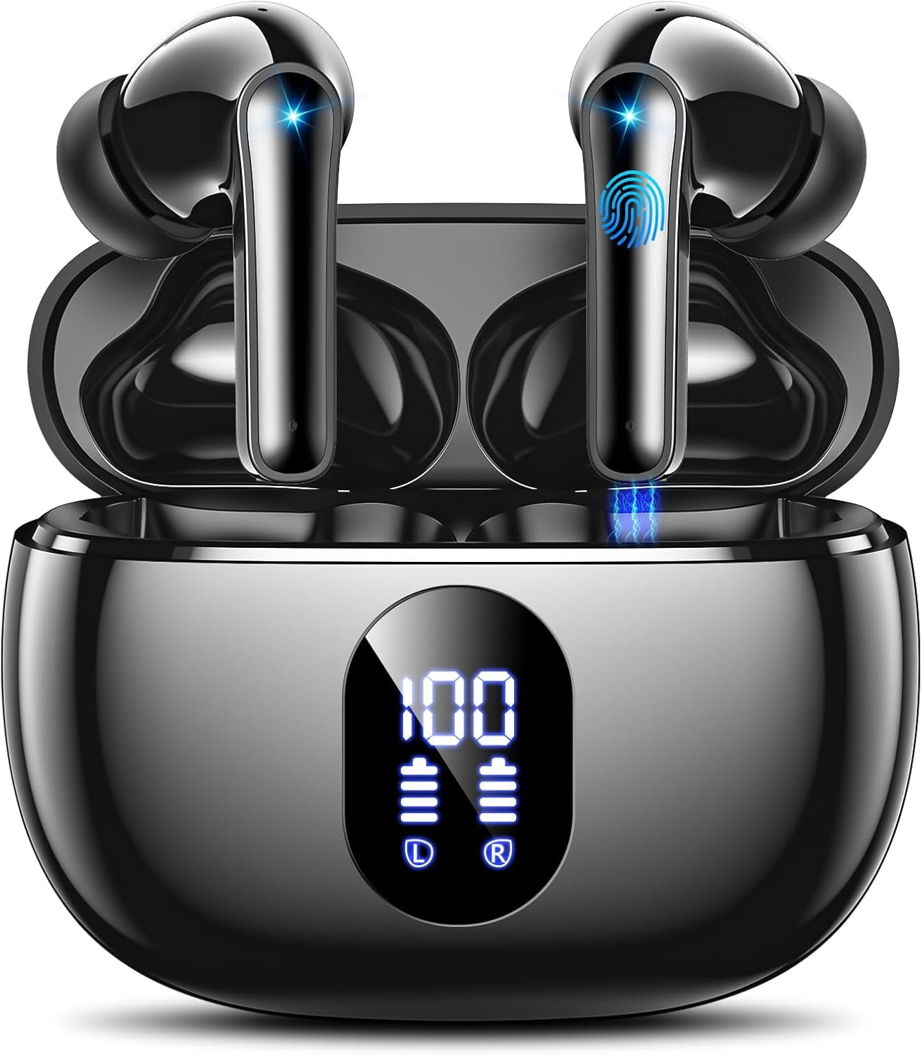 Kabellose In-Ear Kopfhörer mit HiFi Klang, Schwarz