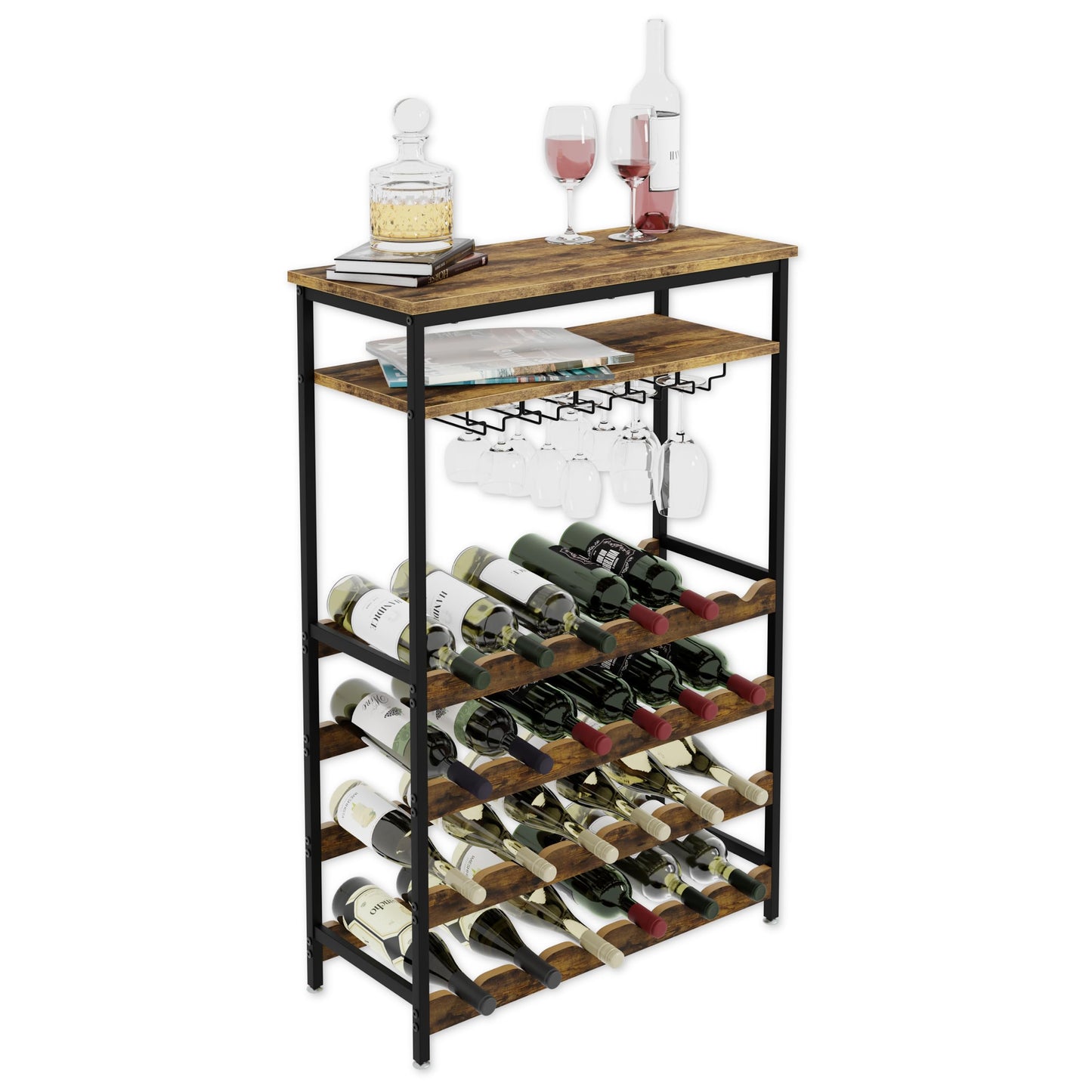Weinregal mit Glashalter Loft 2-24, LOFT 2-24