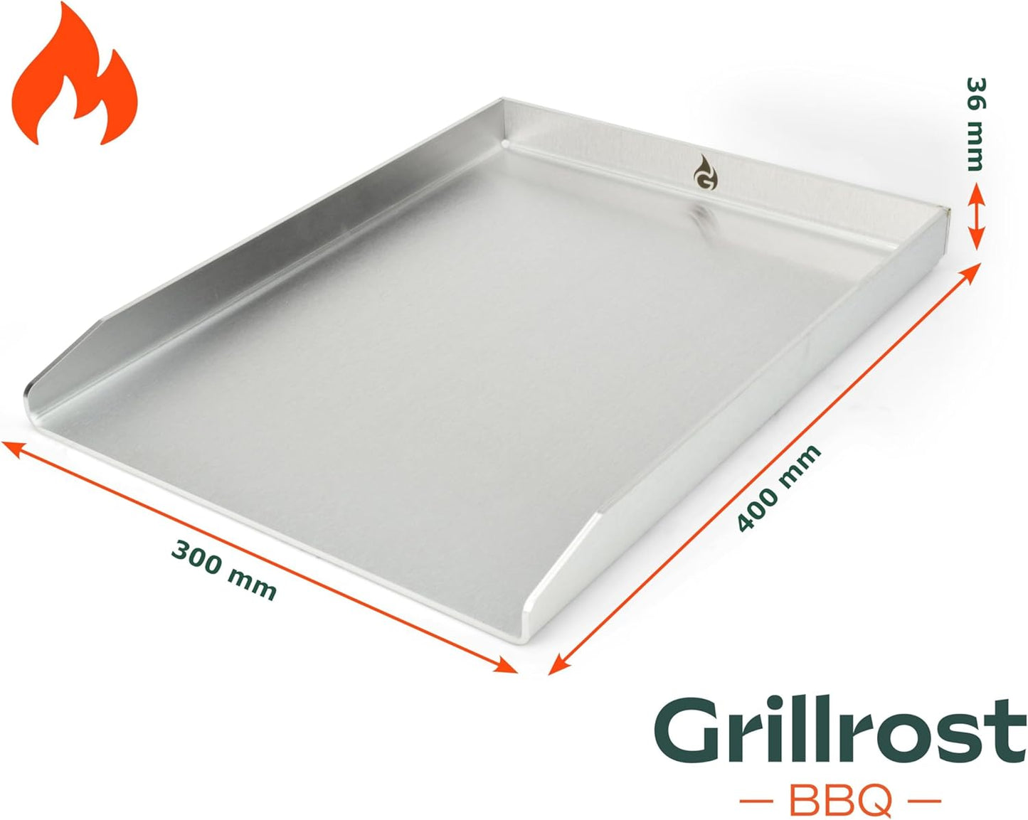Grillplatte Plancha 40x30cm, 40x30cm - Universalgrösse