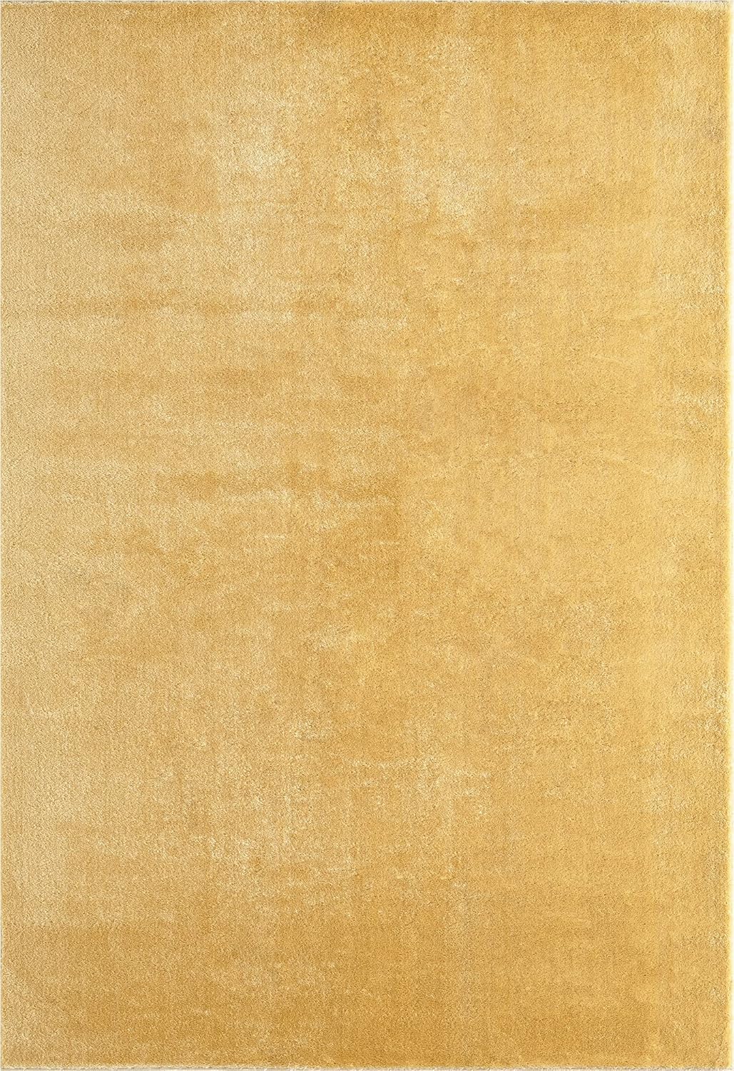Relax Badezimmerteppich, rutschfest, flauschig und waschbar, 80 x 150 cm Gold