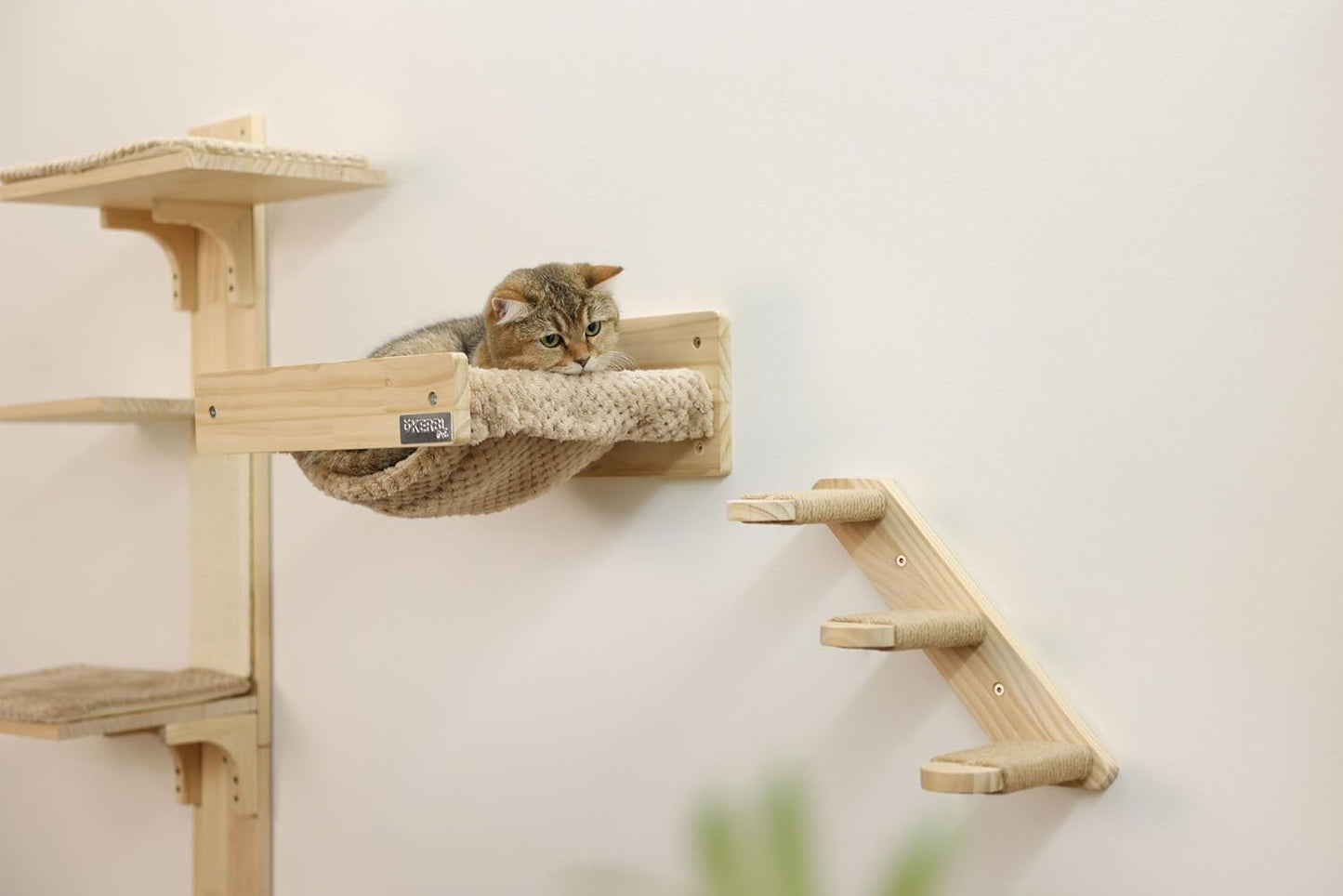 Hängematte Timber für Katzen, Wandhängematte