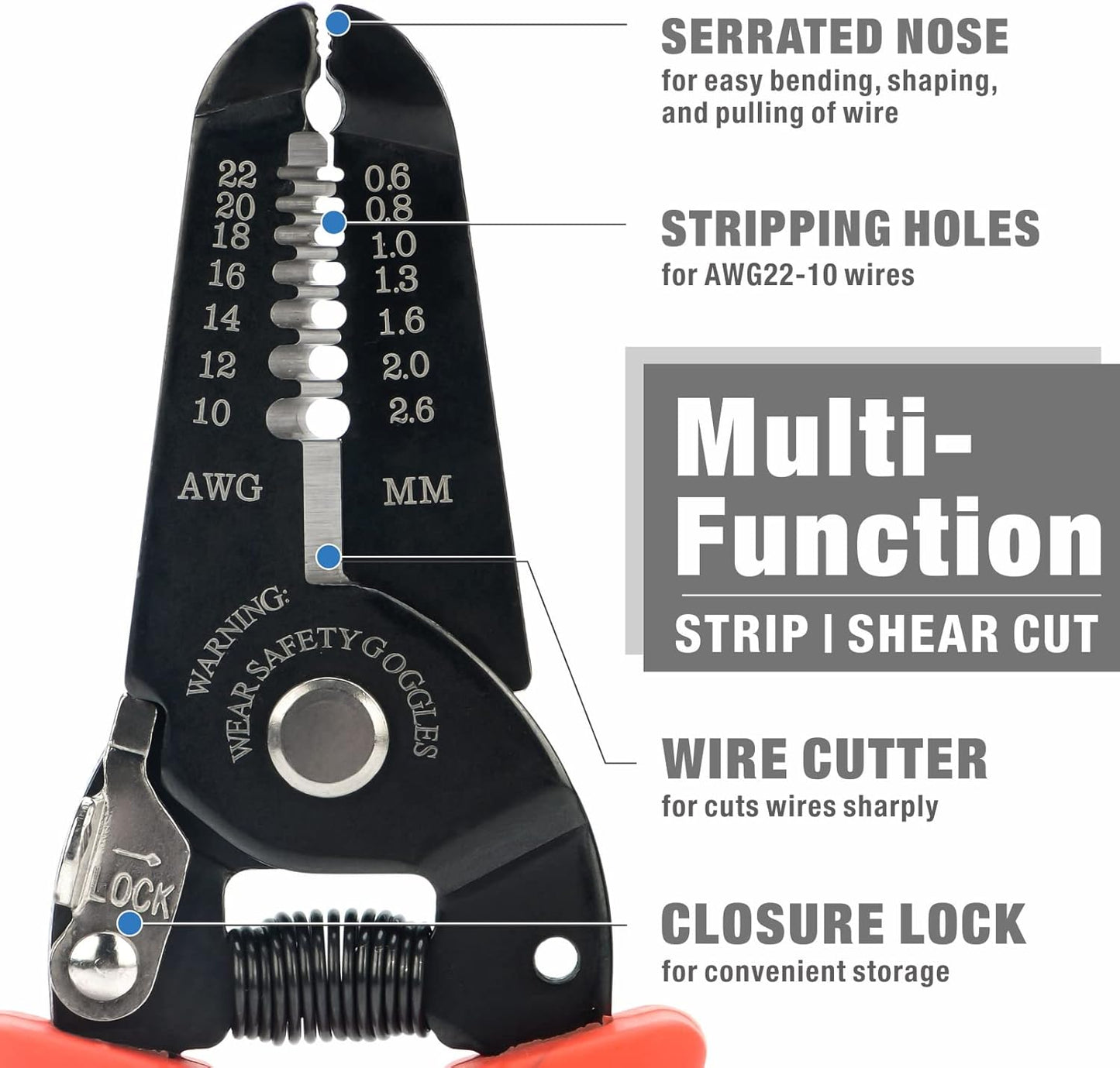 Crimpwerkzeug-Set, IWS-30J 5 Jaws Kit with Wire Stripper