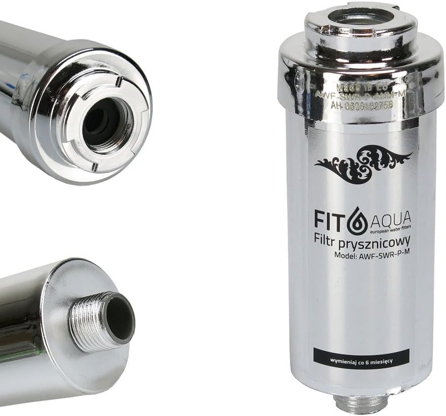 Duschfilter gegen Kalk und Chlor AWF-SWR-P-M, Chrom