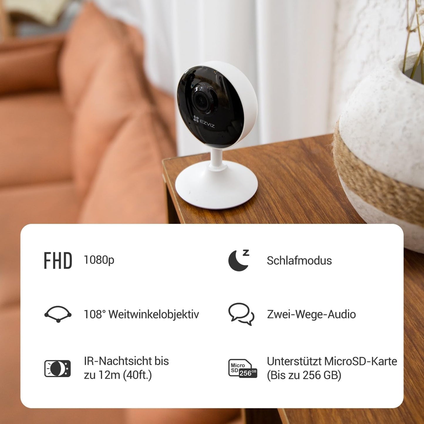 2-teiliges C1C Heimtierkamera Set mit Zwei-Wege-Audio, C1c 2 Set
