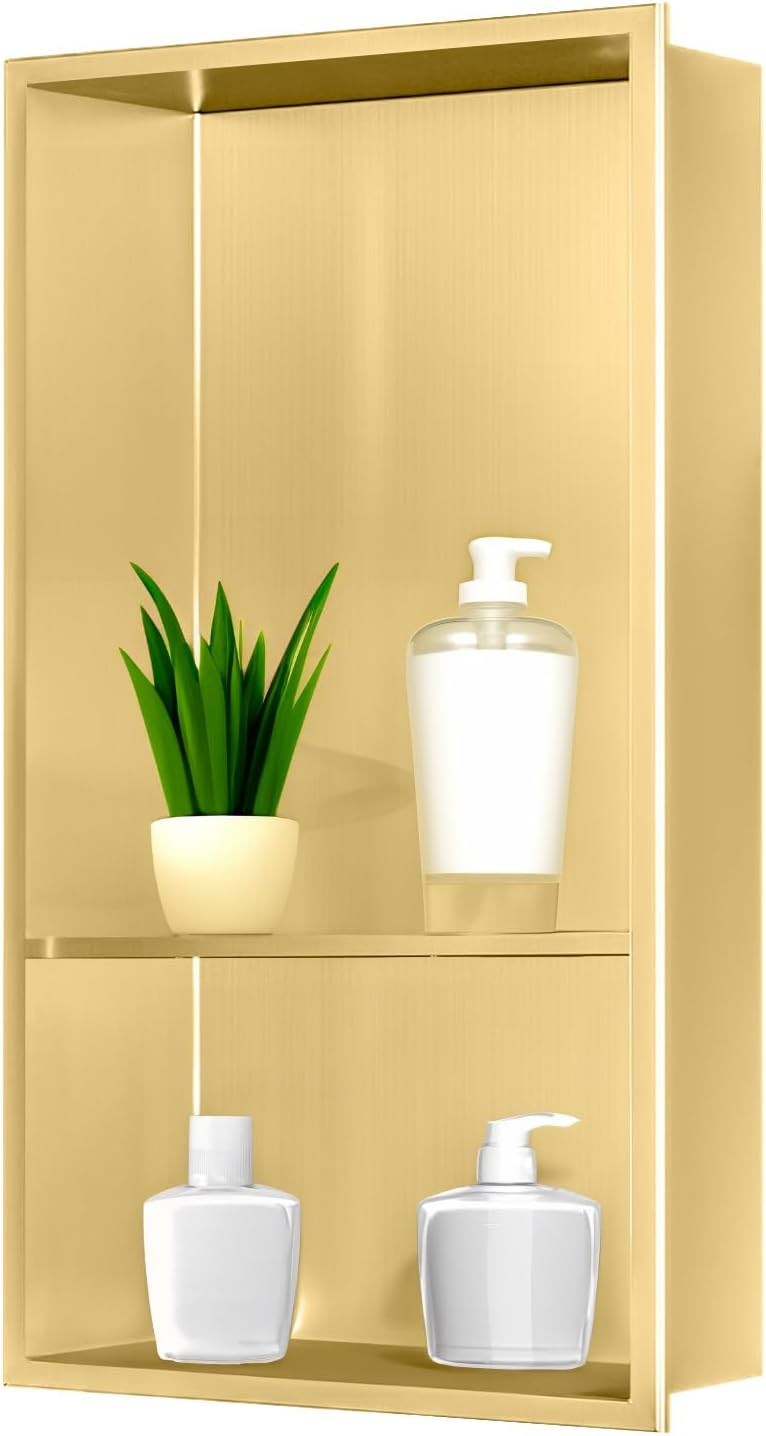 Wandnische für Dusche mit Regal (30×60cm), 30×60cm (40/20) Gold