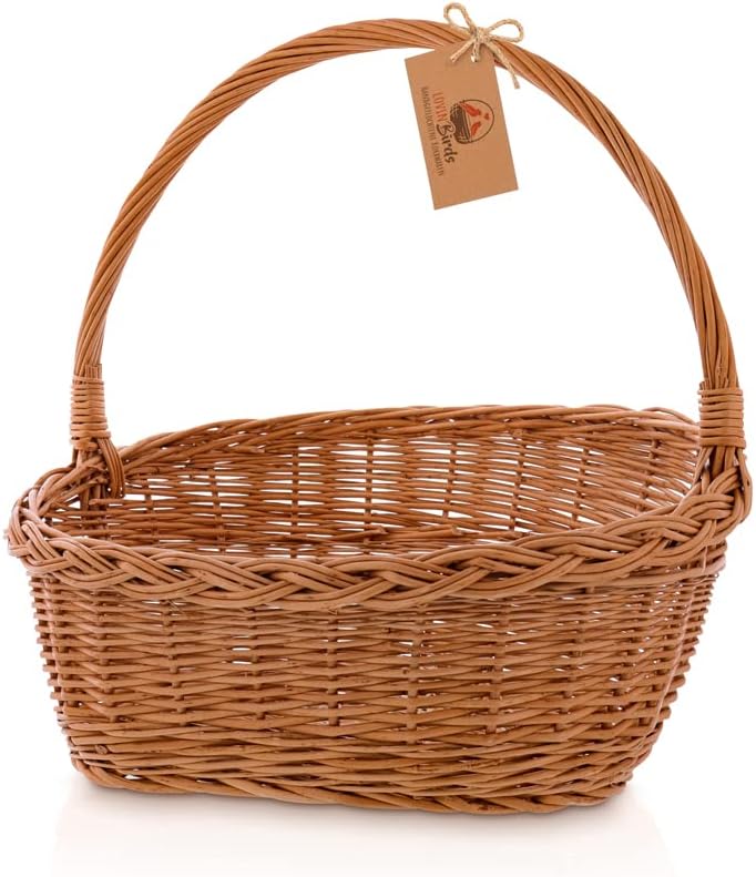 Weidekorb/Geschenkkorb mit Holzwolle
