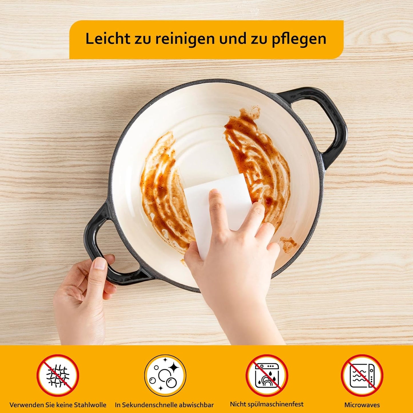 Brotbacktopf mit Deckel, Schwarz