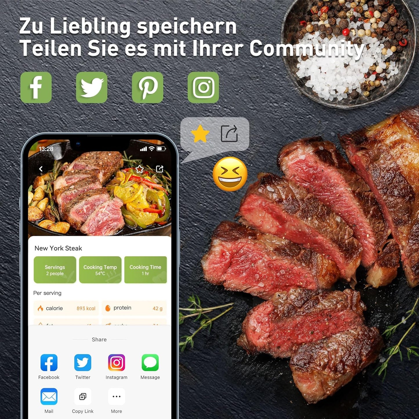 Sous Vide Stick Garer mit Wi-Fi und App-Steuerung, G310PS-SC / G310psa