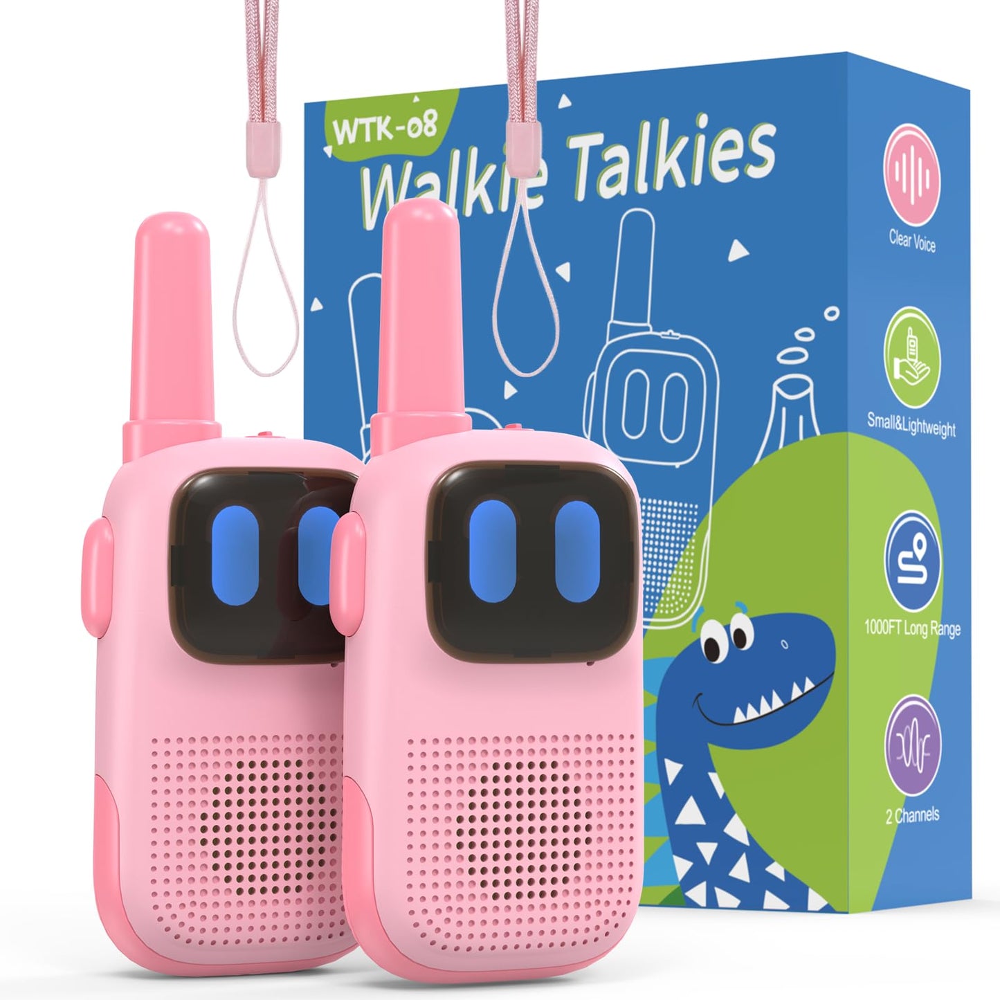 Walkie Talkie für Kinder, Rosa