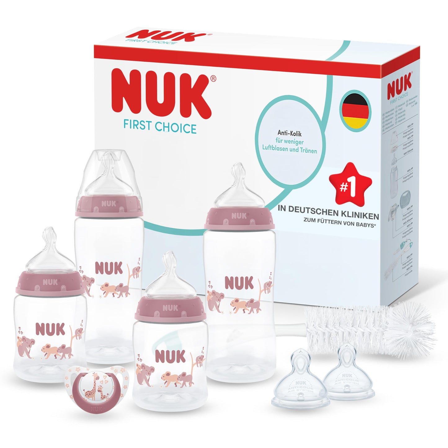 First Choice Perfect Start Babyflaschen Geschenkset, Perfect Start Set Koala