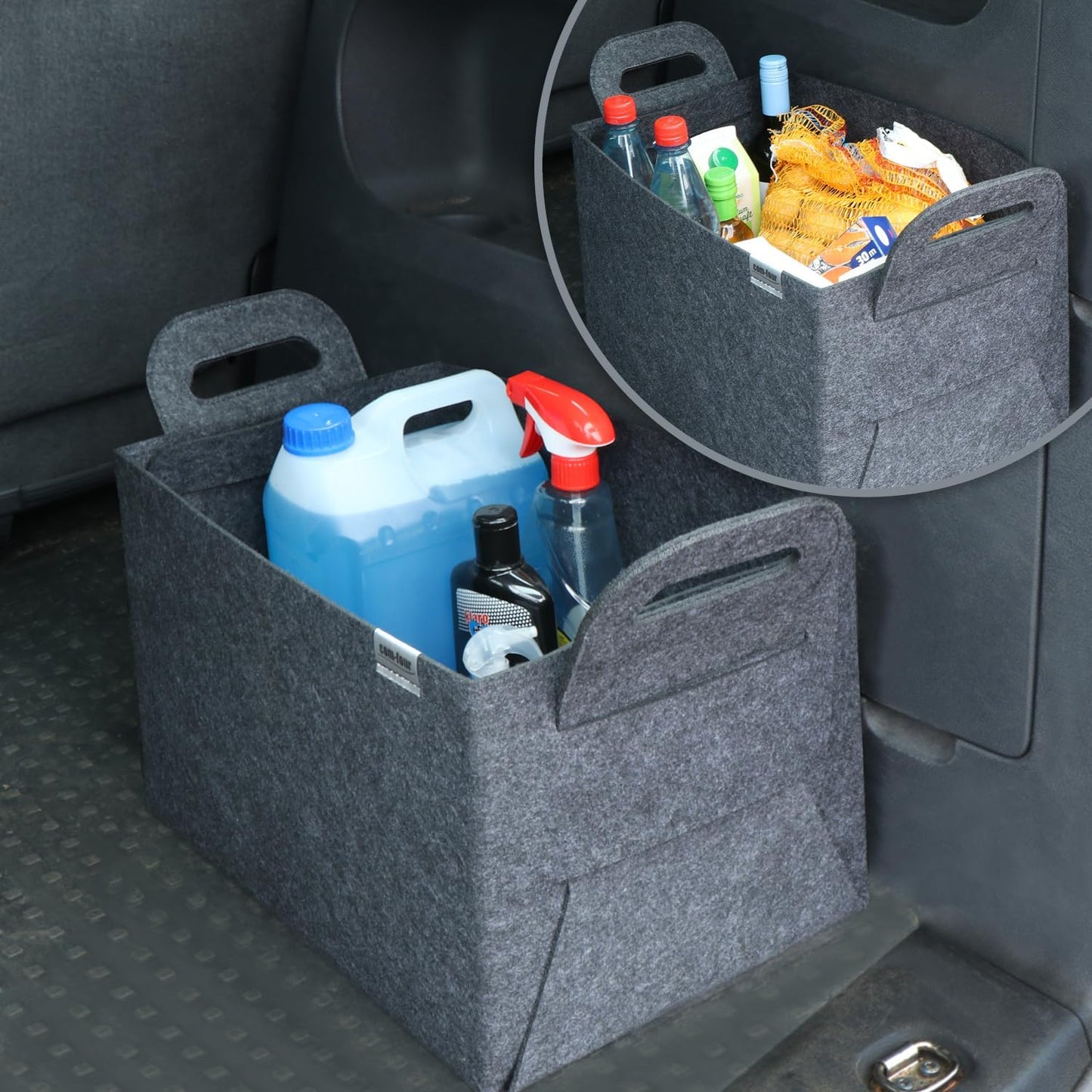 Filz-Tasche für Brennholz, 01 Stück Anthrazit 44x31cm