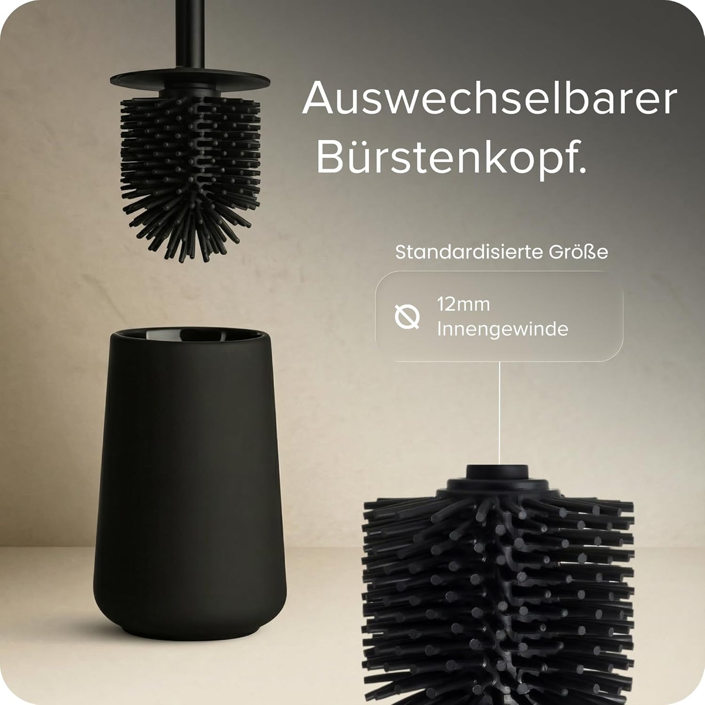Badezimmer-Set, Schwarz