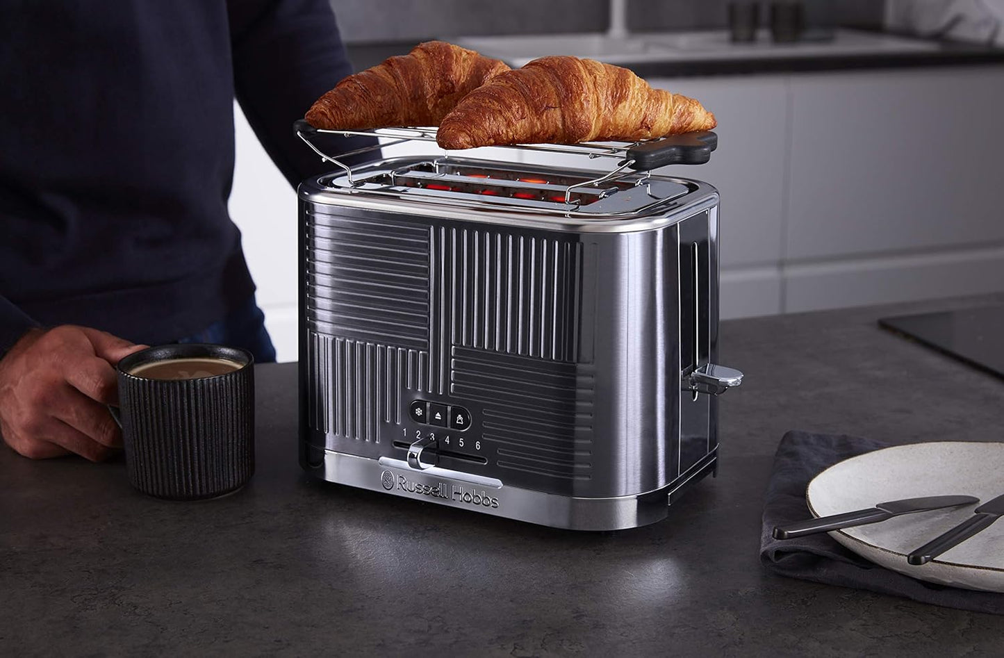 25250-56 Geo Steel 2Schlitz Toaster, Toaster