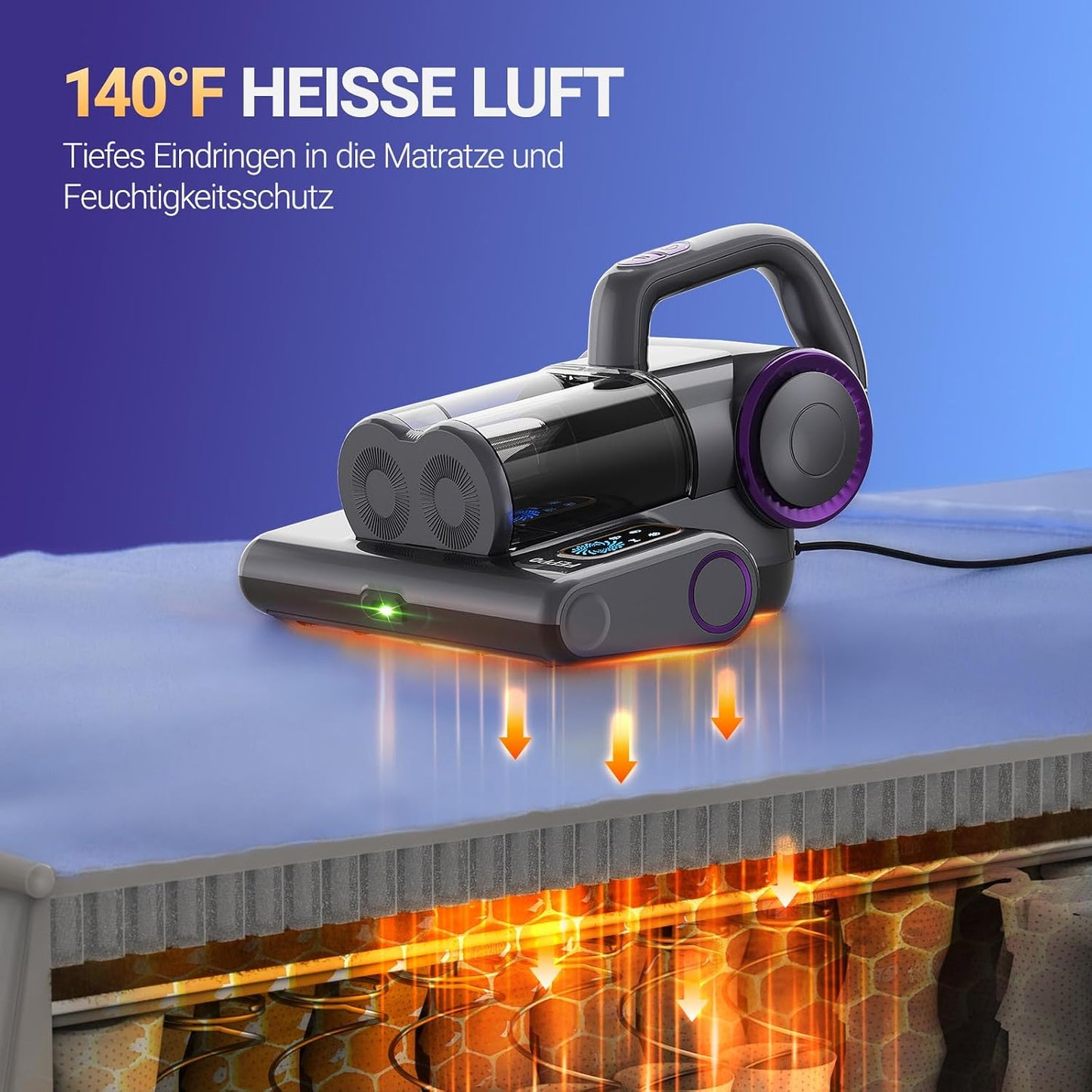 LW-P1012 Milbensauger mit UV-C-Licht & HEPA-Filter