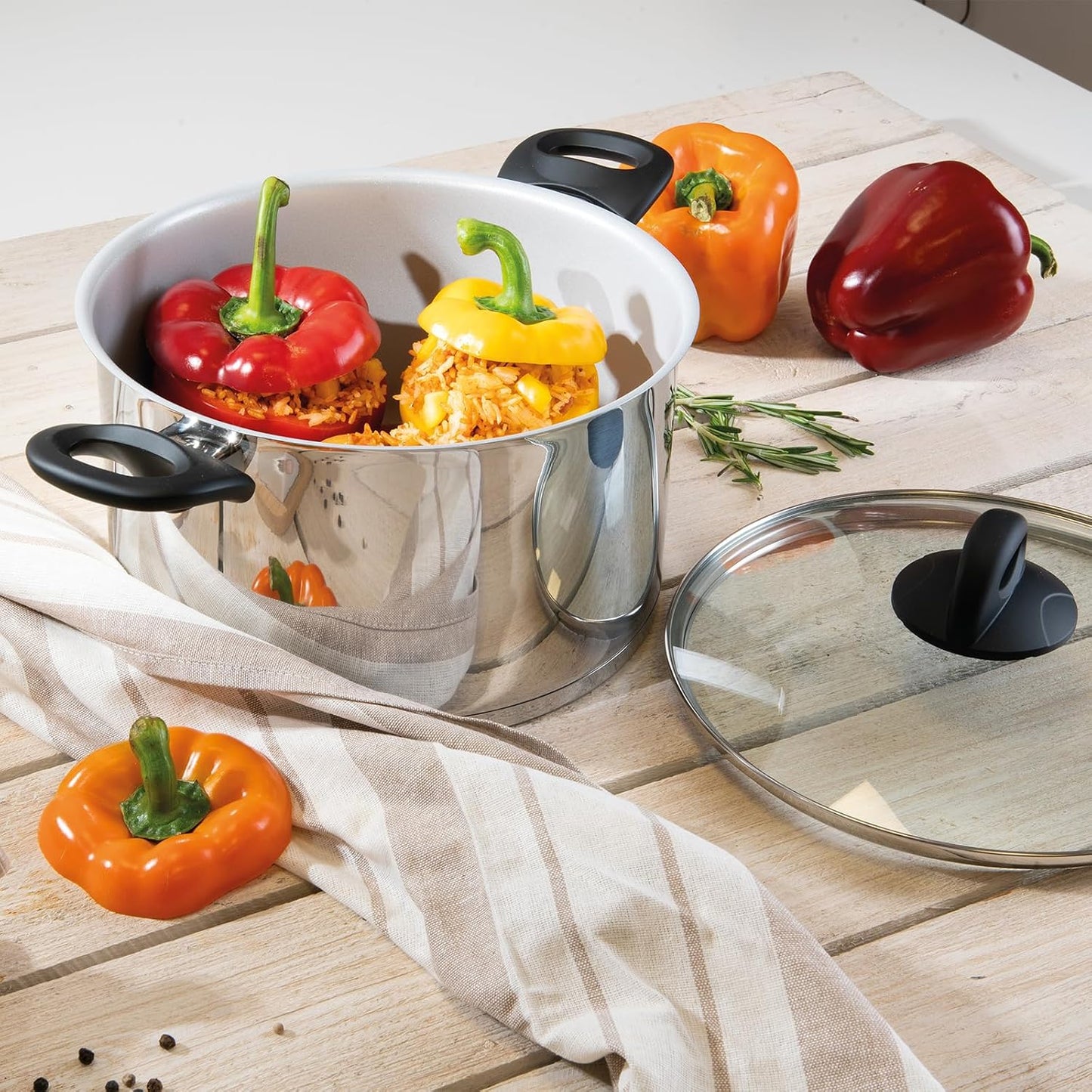 Cerafit Steel Kochgeschirr-Set, Induktion