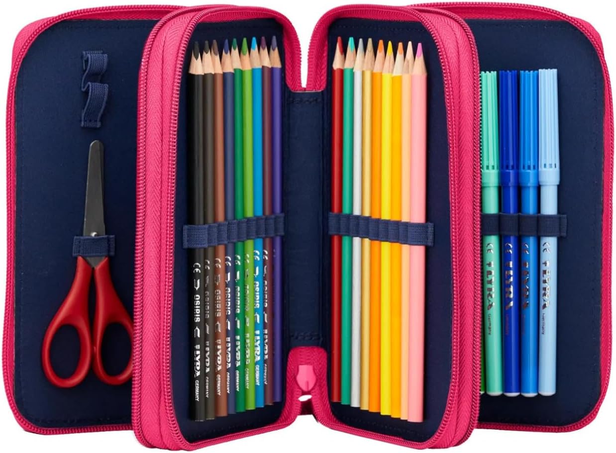 Maxi Mäppchen Set 42-teilig mit Zubehör, Ambärzonas - Lila Einheitsgrösse