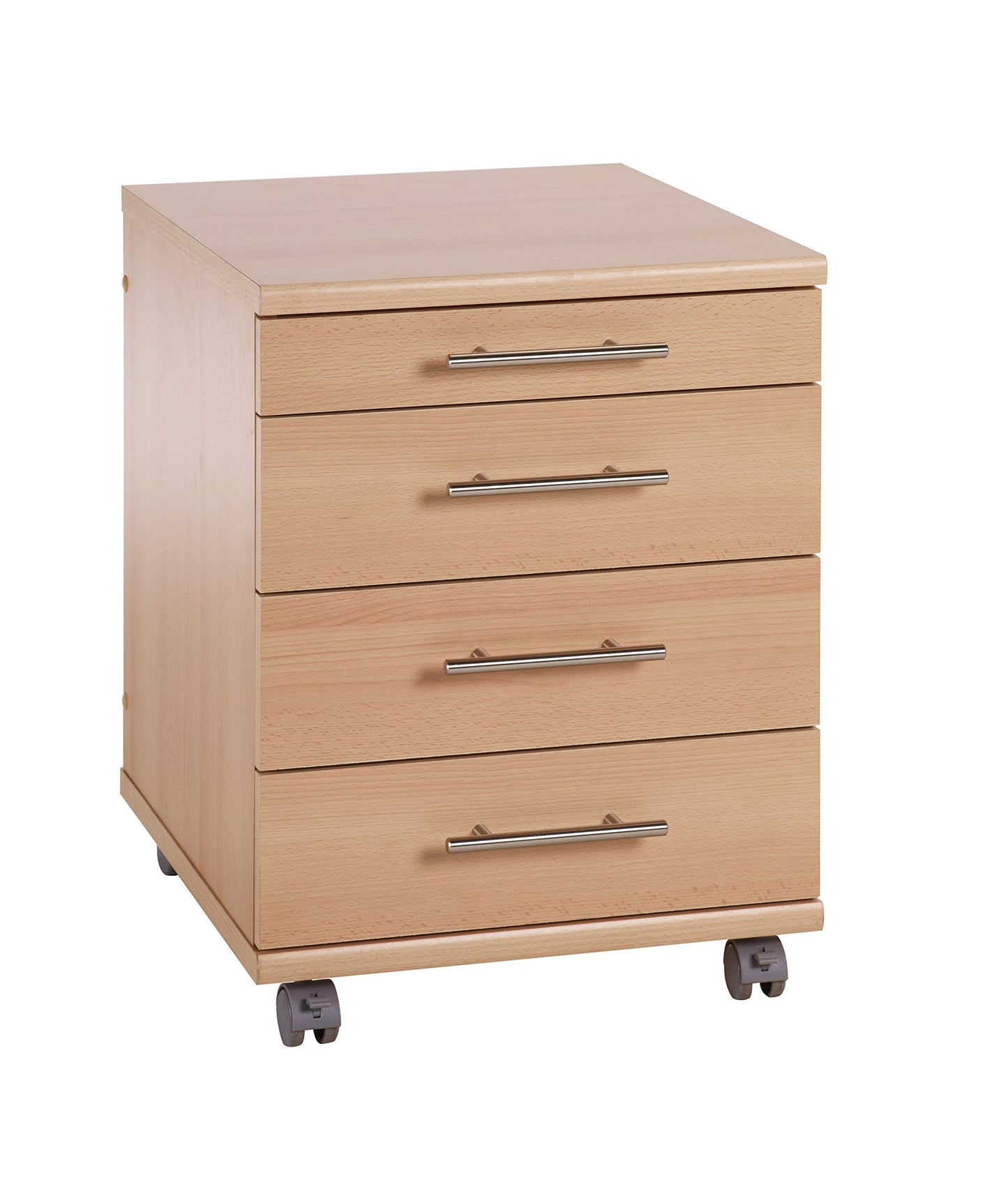 Rollcontainer Till, Samerbergbuche Dekor ca. 41,6 x 50,0 x 53,4/56,9 cm