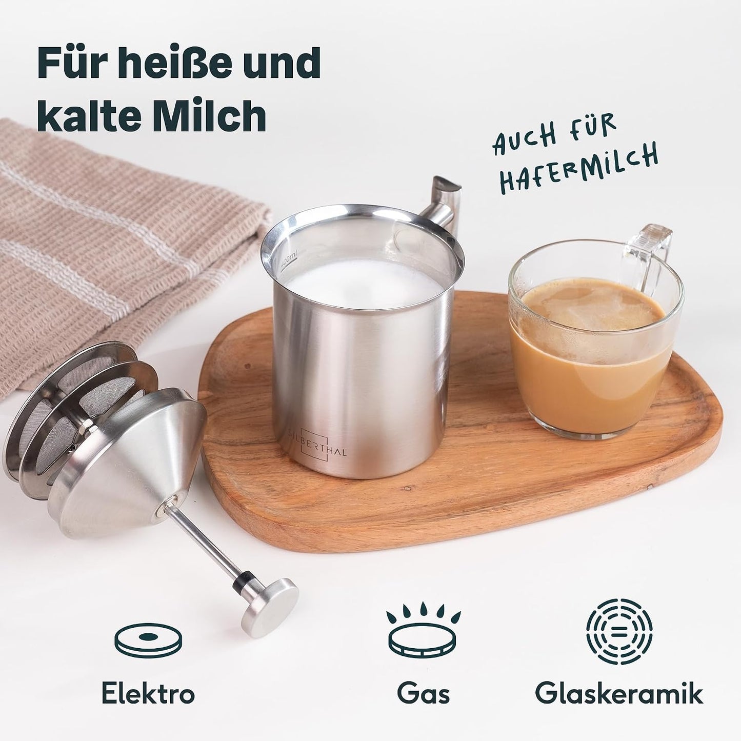 3-teiliges Geschenkset mit Espressokocher, Kaffeemühle & Milchaufschäumer, Spar-set 3er Set | Espresso Set