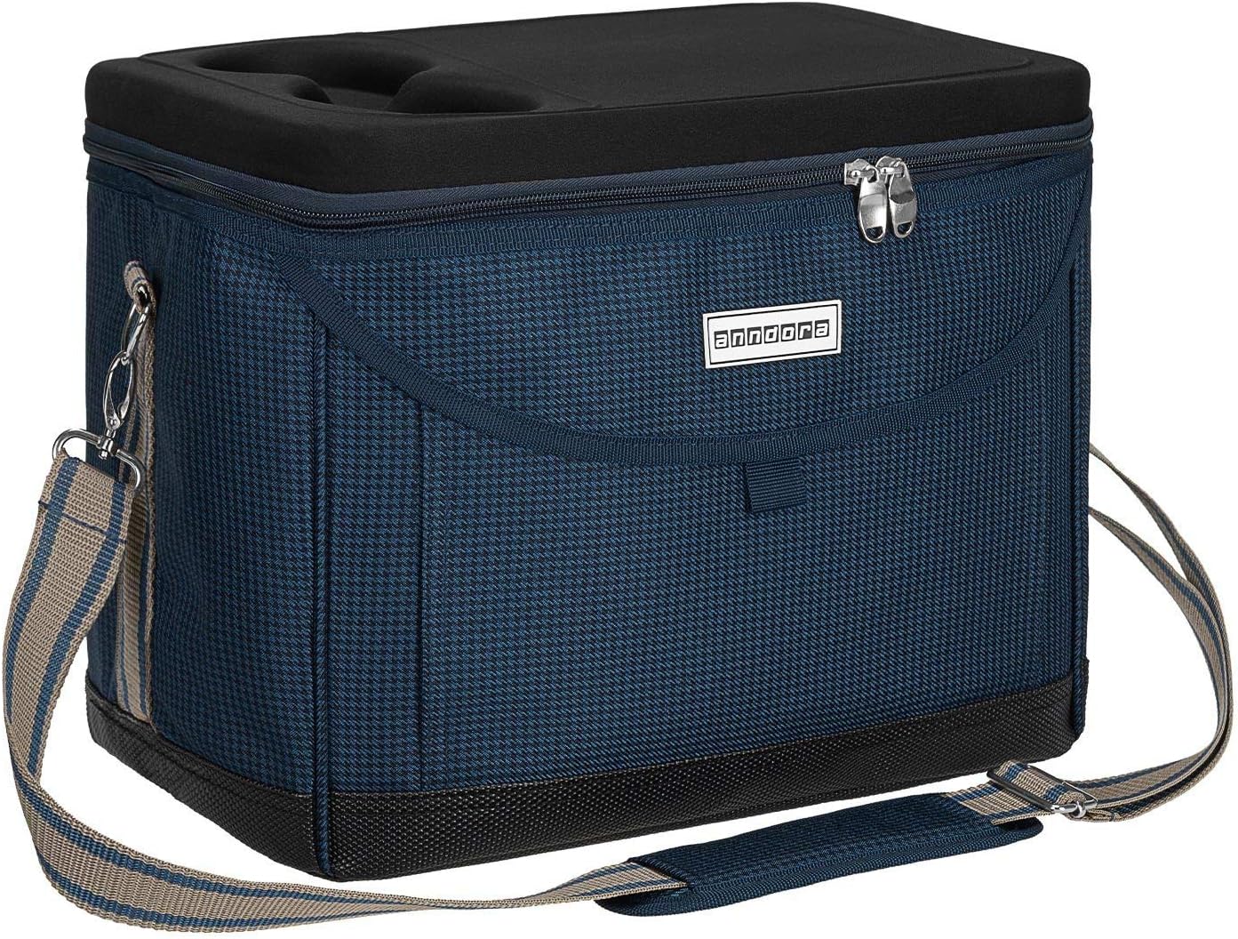 Kühltasche 22 L, Blau Hahnentritt