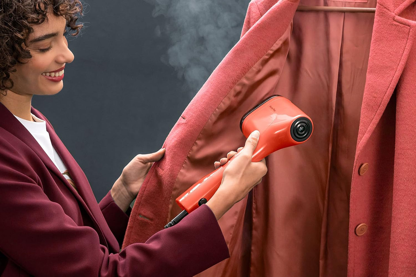DT2022 Pure Pop Dampfbürste, Korallenrot