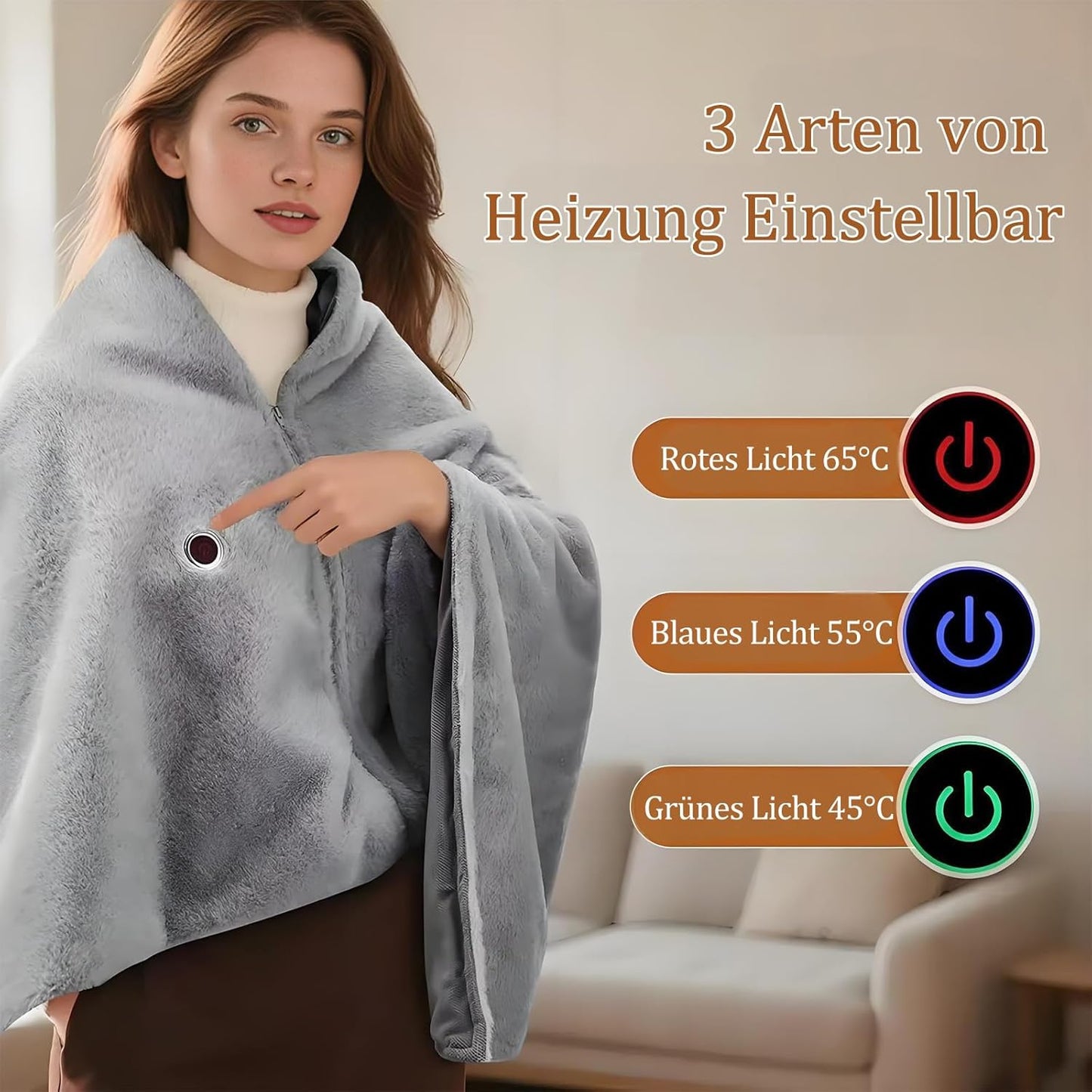 Heizdecke JRT01 mit 8-Zonen-Heizung, Jrt01