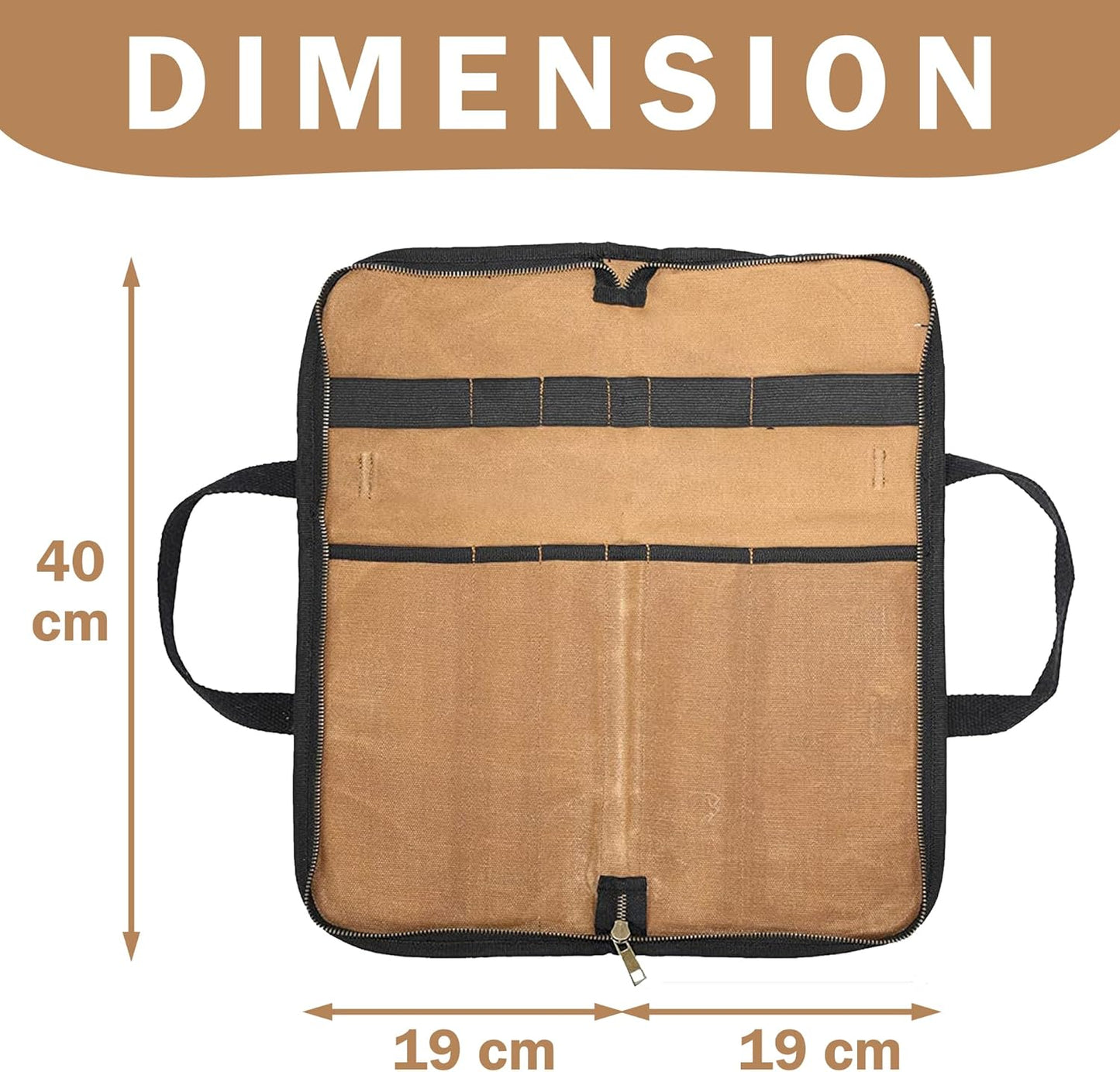 Küchenmessertasche, Khaki