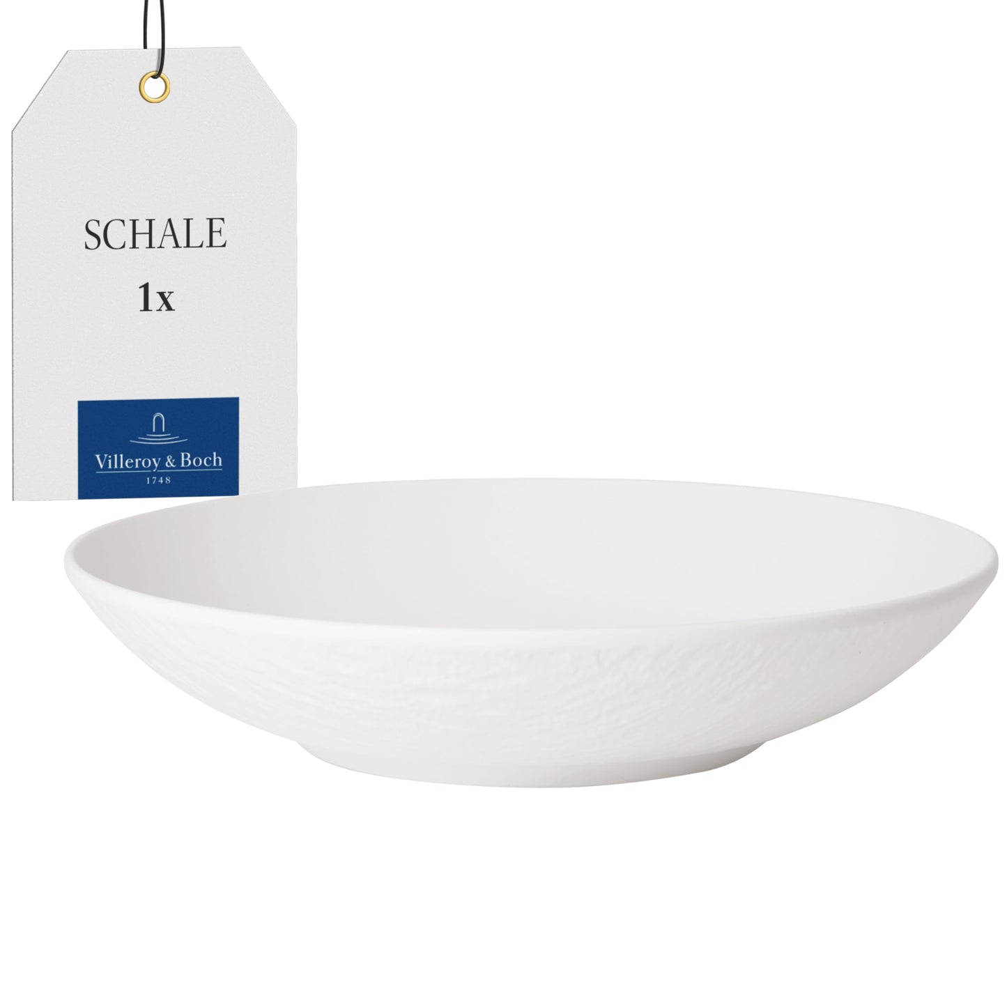 Schale flach Manufacture Rock blanc, Weiss Schale flach