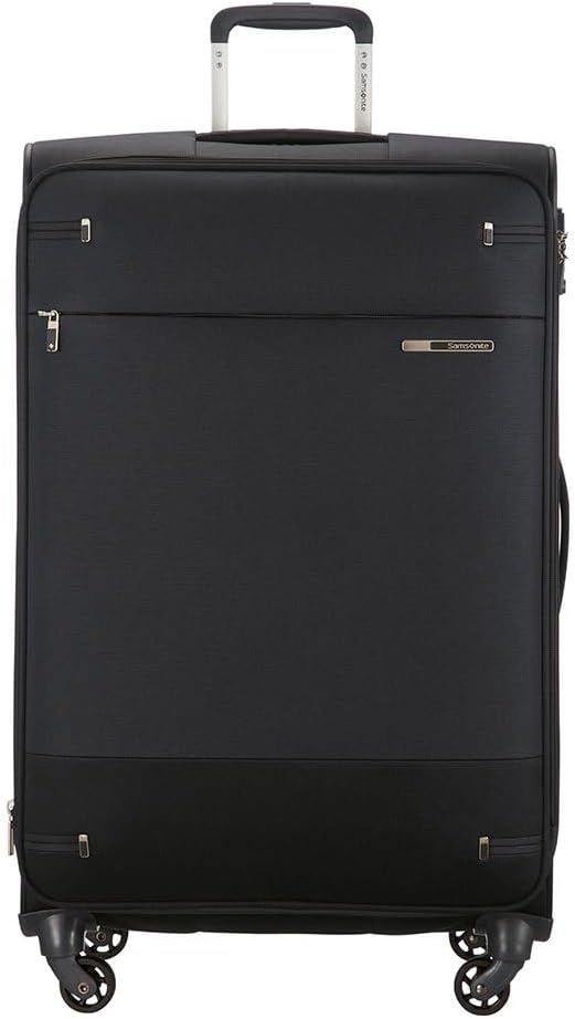 Base Boost Weichgepäck-Trolley, Schwarz (Black) Spinner L erweiterbar (78 cm - 112.5 L) Einfarbig