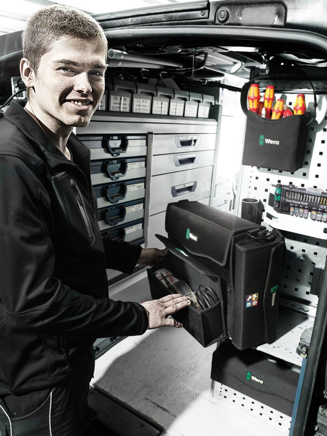 Werkzeugkoffer 2go 4, Single Wera 2go 4 Köcher, leer