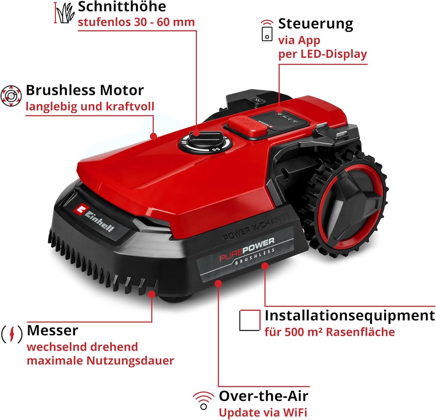 Mähroboter FREELEXO 500 mit App-Steuerung