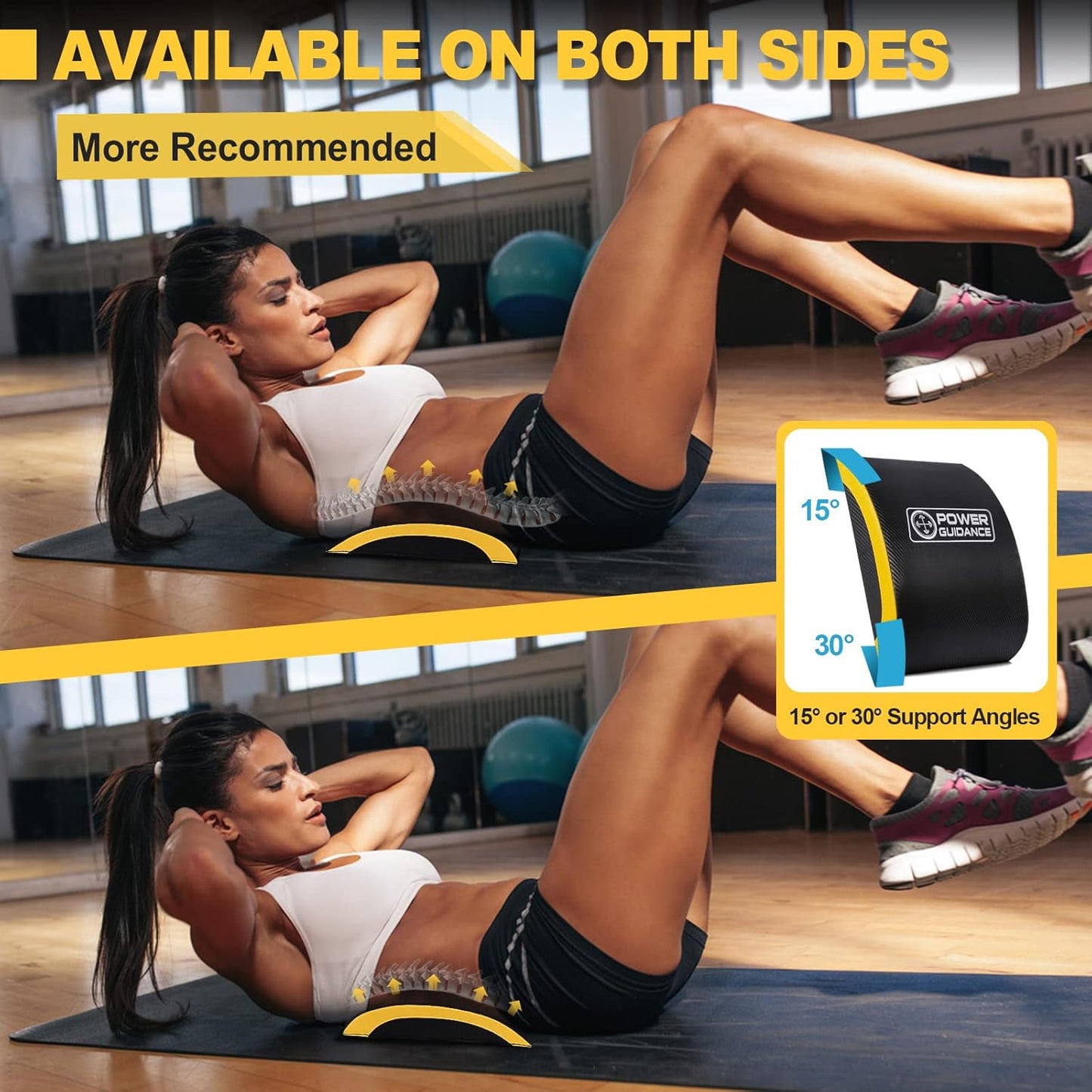 Bauchmuskel-Übungsmatte für Core-Training, dunkelgrau