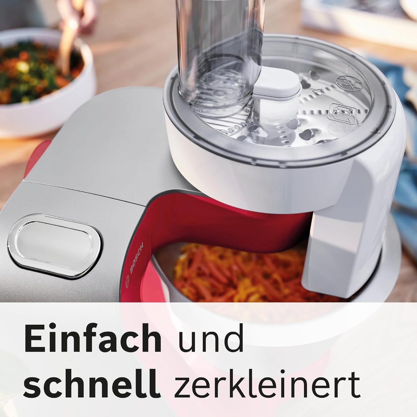 Küchenmaschine Serie 4 MUM58720, Dunkelrot/Silber