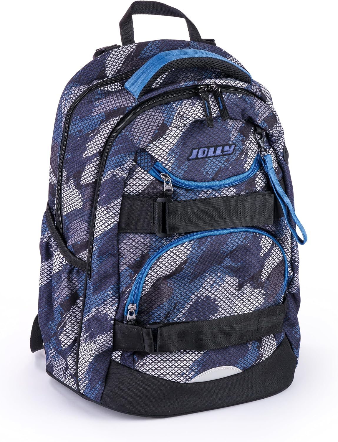 Schulrucksack-Set, Dunkelblau/Hellblau|8-teilig