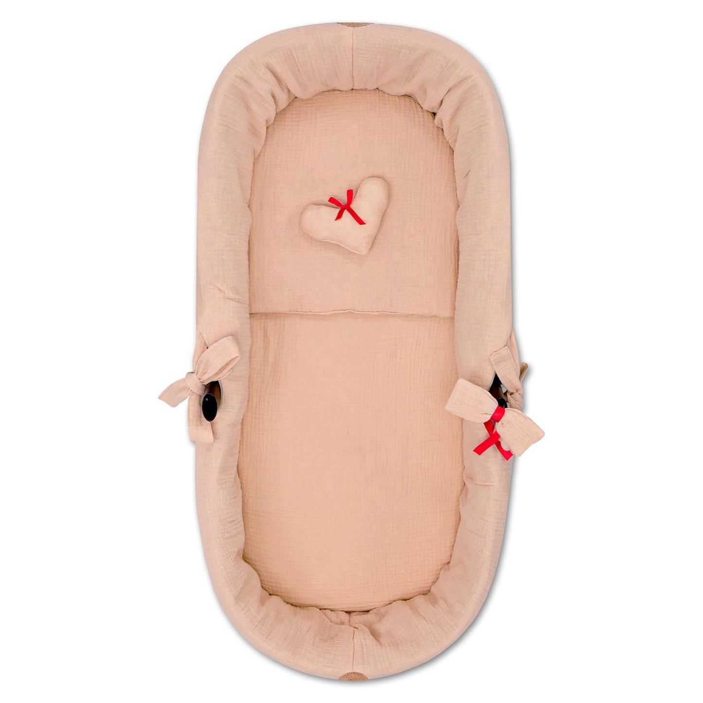 Stubenwagen-Nestchen Set, Beige 3er Set