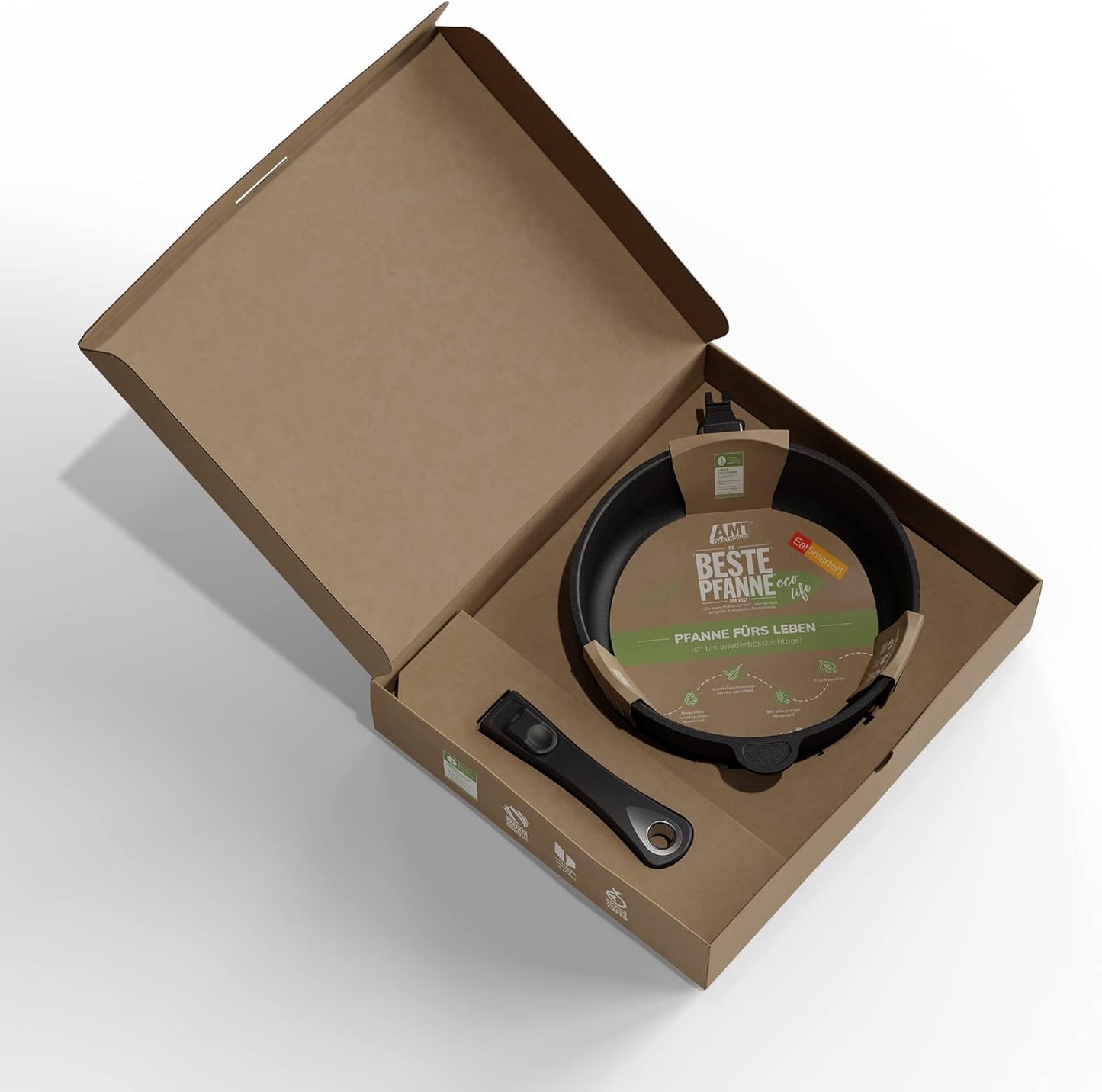 Pfanne mit abnehmbarem Stiel, Ø 24 cm, 7 cm hoch Nicht induktionsgeeignet