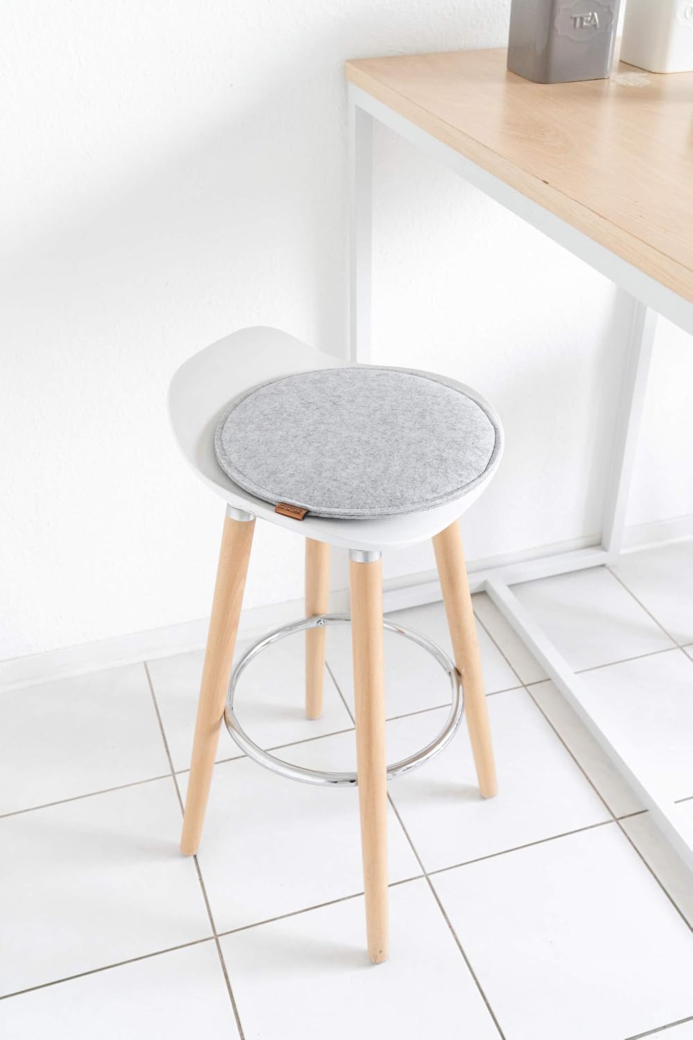 Sitzkissen mit Antirutsch-Funktion, 2er-Set, 35 cm, 2er-Set Graumeliert