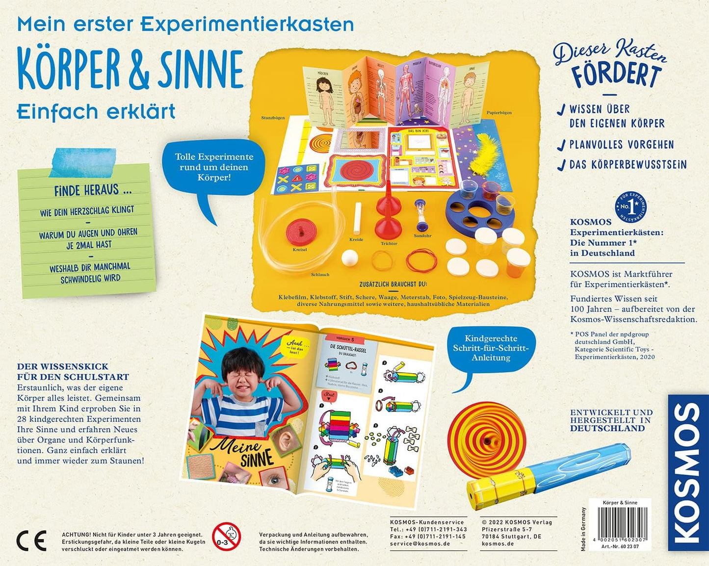 Mein erster Experimentierkasten- Körper & Sinne, Körper & Sinne