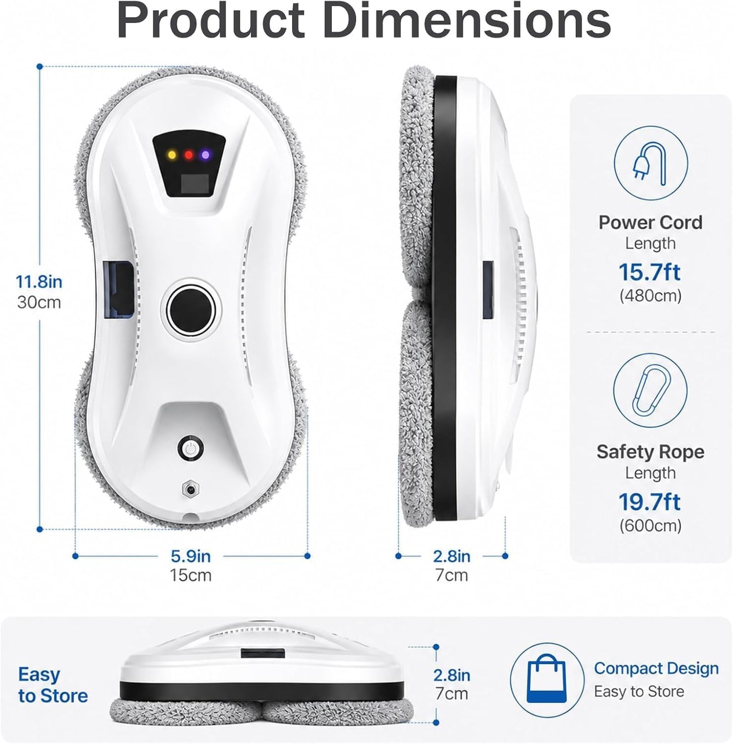 RoboClean Fensterputzroboter mit Sprühfunktion, A