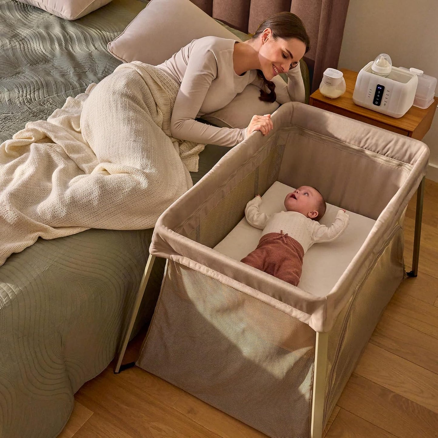 3-in-1 Reisebett Alice, Beige