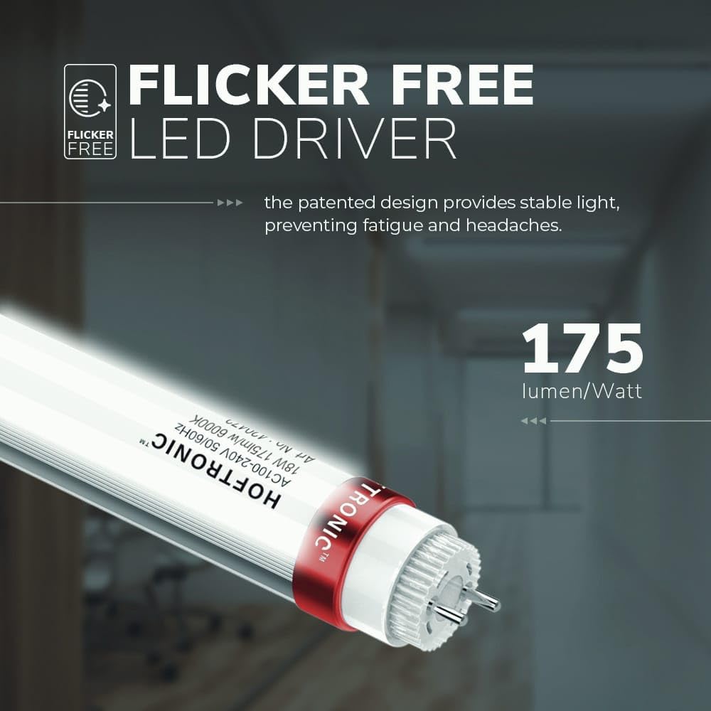 LED-Feuchtraumleuchte, flimmerfrei, 175lm/W 4000k