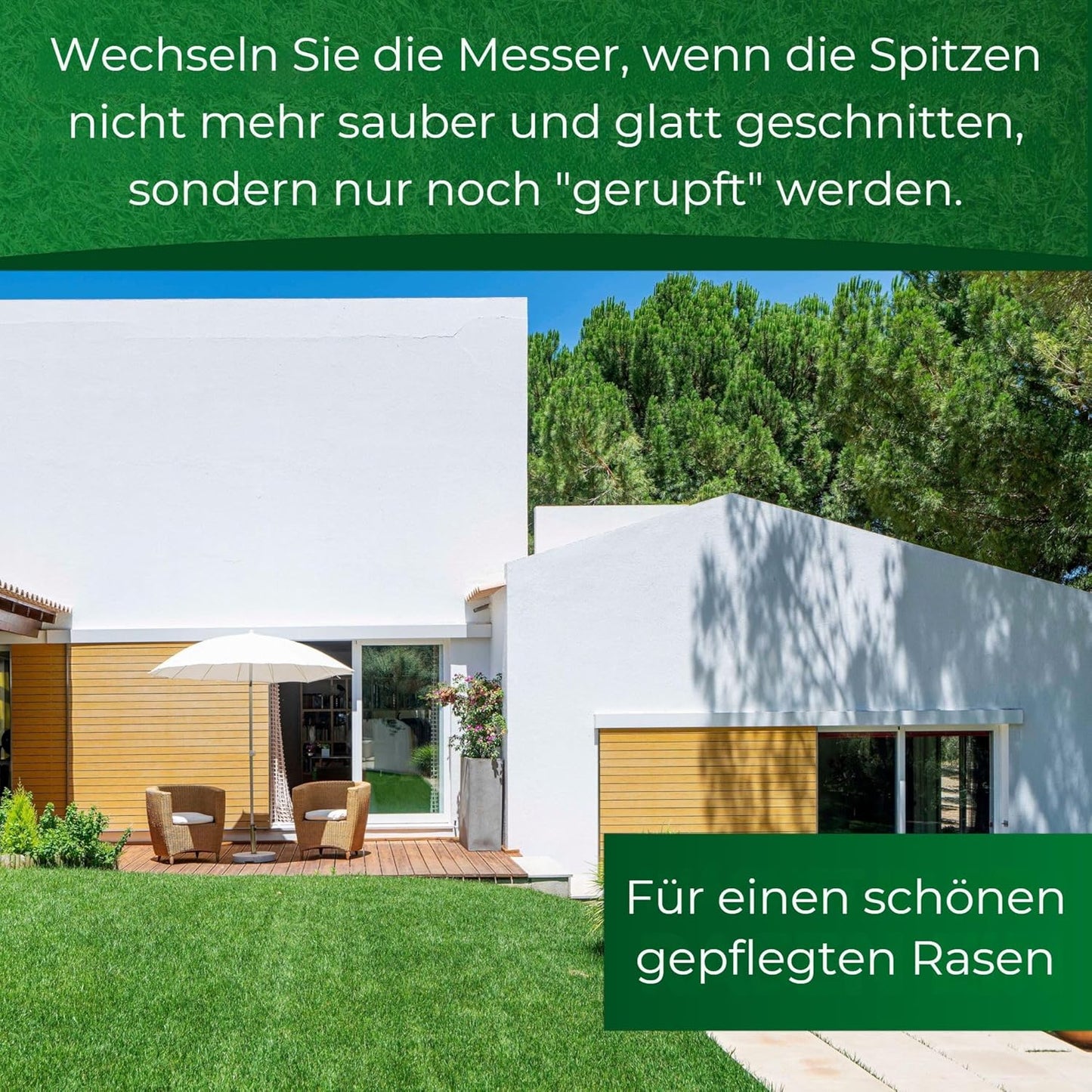 12-teiliges Ersatzmesser-Set für Mähroboter, 12 + 12 Muttern