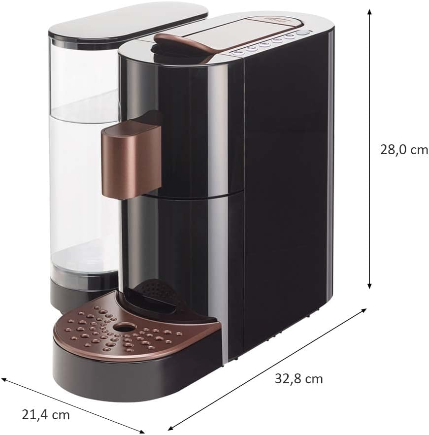 Kapselmaschine TWINS II, Black-copper Modern
