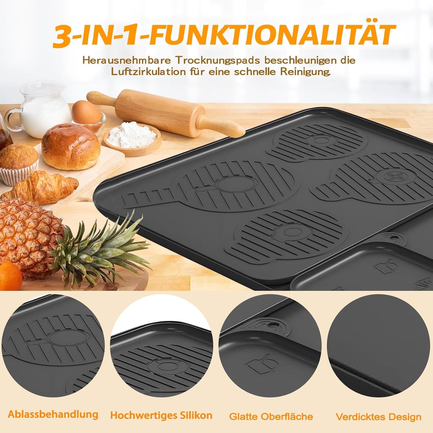 Gleitunterlage für Ninja Creami Swirl NC701EU Eismaschine